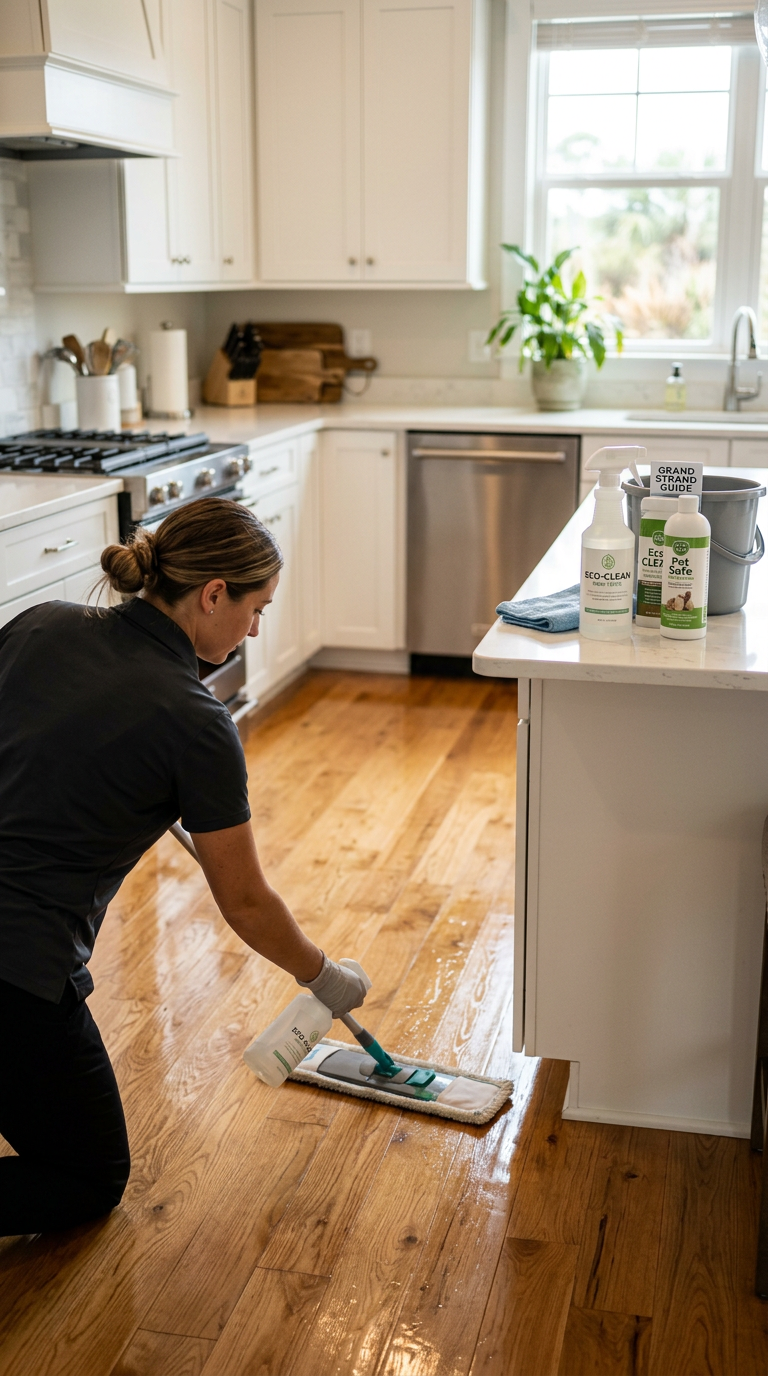 Illustration of “Demystifying Deep Cleaning Costs: A Grand Strand Guide to Rates, Product Safety, and Hiring Pros” — Home Cleaning article cover