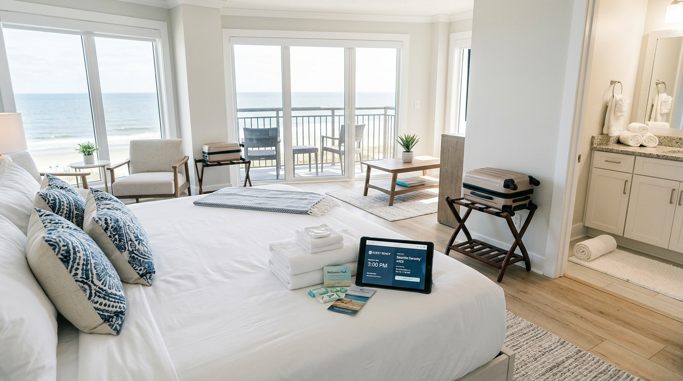 Illustration of “The Decentralized Supply Hub and PMS Sync Protocol: Scaling Grand Strand Vacation Rental Portfolios” — Vacation Rentals article cover