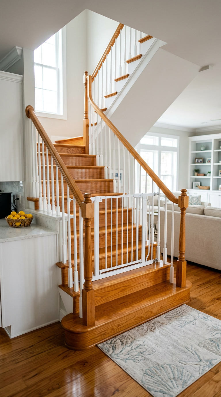 Illustration of “The Family Staircase and Safety Gate Decontamination Protocol: Mitigating Sunscreen-Grime Slurry, Pet-Hair Static, and Sticky Handprint Biofilms in Grand Strand Homes” — Home Cleaning article cover