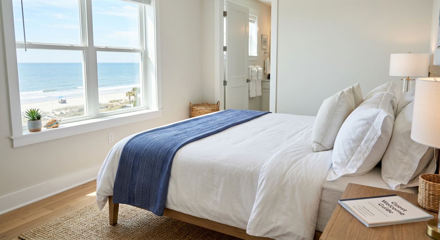 Illustration of “The Grand Strand Owner-Stay and Guest-of-Owner Turnover Protocol: Mitigating Customized Inventory Depletion, PMS Scheduling Mismatches, and Post-Departure Housekeeping Billing Leakage” — Vacation Rentals article cover