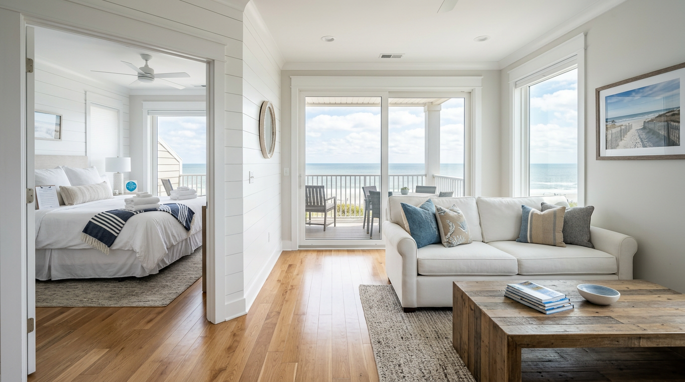 Illustration of “The Grand Strand Same-Day Turn Triage Protocol: Managing Peak-Season PMS Scheduling Overrides, Real-Time Clean-Status Gates, and Vendor Logistics” — Vacation Rentals article cover