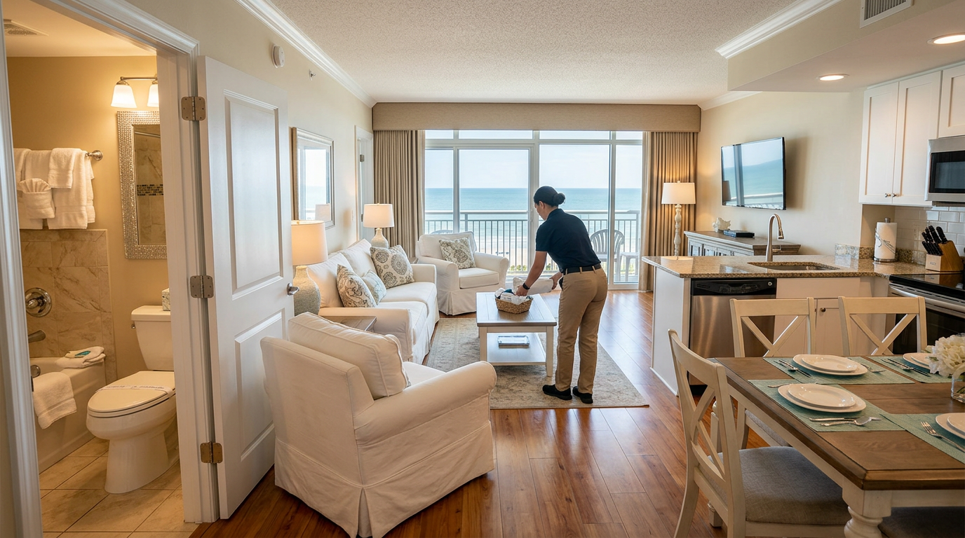 Illustration of “The Guest Arrival Audit: Minimizing First-Hour Complaints and Host Refund Requests in Grand Strand Rentals” — Vacation Rentals article cover