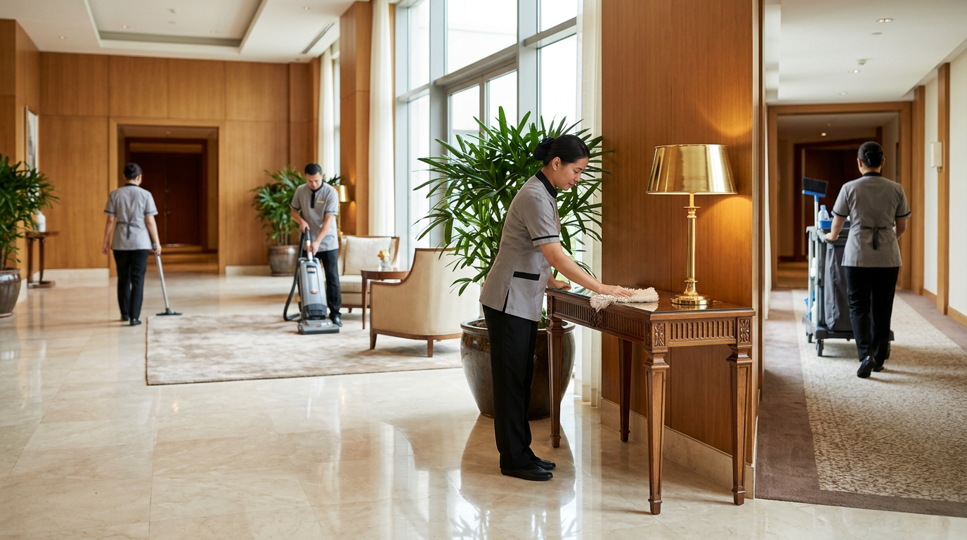 Illustration of “The Hospitality Environmental Services Skill-Validation Rubric: Practical Field-Testing, Behavioral Vetting, and Local Wage Benchmarks” — Commercial & Hospitality article cover